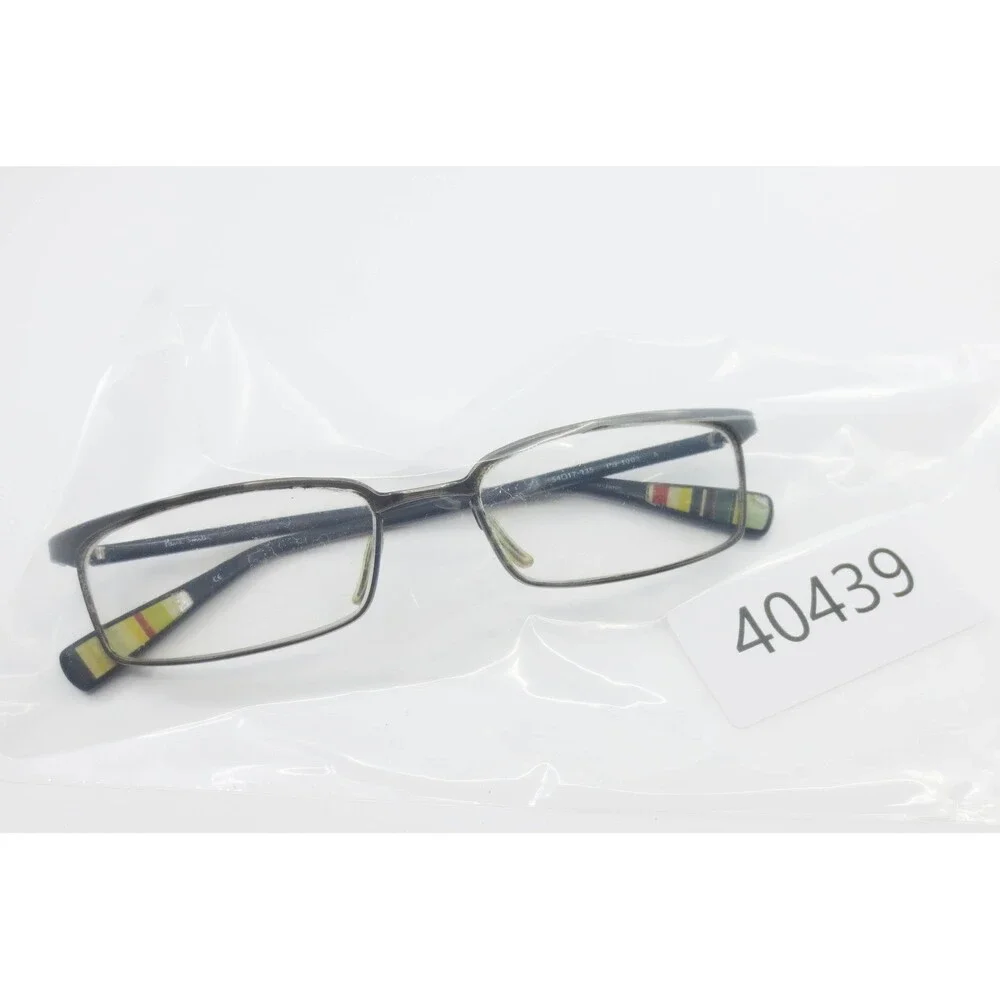 Paul Smith PS-1002 Dark Olive Rectangular Eyeglasses Frames 54-17-135 Stripe